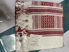 Cotton Keffiyeh – Red & Black Houndstooth Shemagh