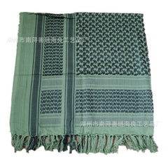 Cotton Keffiyeh – Olive Green Military Shemagh