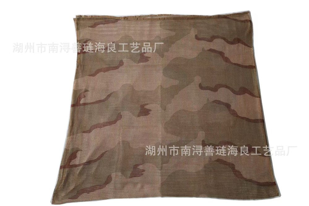 Tactical Net Scarf – Desert Sand Camouflage Shemagh (75×35in)