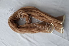 Tactical Net Scarf – Tan Open-Weave Keffiyeh (52×52in)