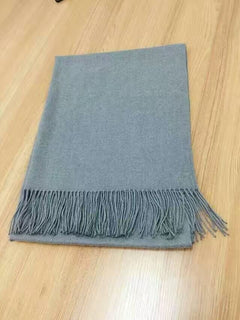 Cashmere Blend Scarf – Solid Red Luxury Shawl