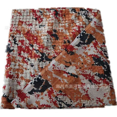Islamic Prayer Scarf – Red & Orange Digital Camo Shawl